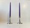 Art Deco Pewter Candlesticks by Just Andersen, 1940s, Set of 2 2