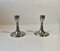 Art Deco Pewter Candlesticks by Just Andersen, 1940s, Set of 2 8