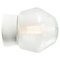 Lámparas de techo vintage de porcelana blanca de vidrio esmerilado, Imagen 8