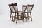 Dutch Brutalist Oak Dining Chairs, 1960s, Set of 4, Image 3