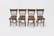 Dutch Brutalist Oak Dining Chairs, 1960s, Set of 4 8