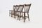 Dutch Brutalist Oak Dining Chairs, 1960s, Set of 4 10