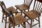 Dutch Brutalist Oak Dining Chairs, 1960s, Set of 4 2