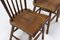 Dutch Brutalist Oak Dining Chairs, 1960s, Set of 4, Image 4