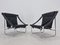 Mid-Century Chrome and Leather Armchairs, 1970s, Set of 2 16