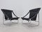 Mid-Century Chrome and Leather Armchairs, 1970s, Set of 2, Image 2