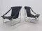 Mid-Century Chrome and Leather Armchairs, 1970s, Set of 2 4