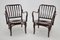 Bentwood Armchairs No. 752 by Josef Frank attributed to Thon, 1950s, Set of 2 3