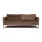 Sofá de tres plazas de cuero marrón de Tommy M para Machalke, Imagen 1