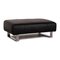 Tabouret en Cuir Noir par Rolf Benz 1