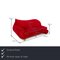 Gaudi Three-Seater Sofa in Red Fabric from Bretz 2