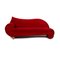 Gaudi Drei-Sitzer Sofa aus rotem Stoff von Bretz 1