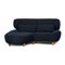 Corner Sofa in Blue Fabric by Rolf Benz 1