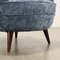 Fauteuil Vintage en Velours, 1950s 6