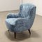 Vintage Armchair in Velvet, 1950s 5