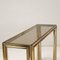 Italian Console Table in Brass, 1970s, Image 7