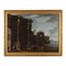 Architectural View and Characters, 1600s, Oil on Canvas, Framed 1