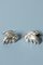 Silver Cufflinks by Olle Ohlsson, 1968, Set of 2 3
