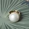 Scandinavian Gold and Mabé Pearl Ring, 1964, Image 4