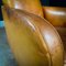 Molinari Armchair in Cognac Bull Leather, Image 9