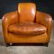 Molinari Armchair in Cognac Bull Leather 2