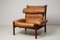 Scandinavian Modern Inca Easy Chair attributed to Arne Norell, 1970s 3