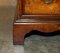 Victorian Partner Desk in Burr Walnut with Cushion Drawer & Brown Leather Top, 1900s 7