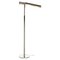 Height Adjustable Bankers Floor Lamp with Articulated Arm in Chrome 1