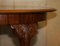 Mesa de comedor inglesa en nogal tallado a mano con patas y garra, años 20, Imagen 12
