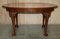 English Dining Table in Hand Carved Walnut with Claw & Ball Feet, 1920s, Image 18