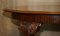 English Dining Table in Hand Carved Walnut with Claw & Ball Feet, 1920s 5