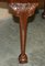 English Dining Table in Hand Carved Walnut with Claw & Ball Feet, 1920s, Image 11