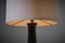 Lampada da tavolo in ceramica smaltata scura di D. Lefebvre, Francia, anni '60, Immagine 4