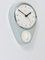 Horloge Murale Grise Mid-Century attribuée à Max Bill pour Junghans, Allemagne, 1950s 2
