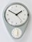 Horloge Murale Grise Mid-Century attribuée à Max Bill pour Junghans, Allemagne, 1950s 8