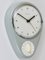Horloge Murale Grise Mid-Century attribuée à Max Bill pour Junghans, Allemagne, 1950s 7