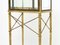 French Gilded Iron Mirrored and Brass Bar Cabinet Vitrine, 1920s 2
