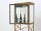 French Gilded Iron Mirrored and Brass Bar Cabinet Vitrine, 1920s, Image 4