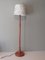 Vintage Scandinavian Pine Floor Lamp with Bespoke Lampshade, 1960s, Image 1