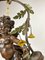 Baroque Bronze Blindfolded Cupido Chandelier Pendant Lamp, 1940s 4