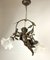 Baroque Bronze Blindfolded Cupido Chandelier Pendant Lamp, 1940s 16