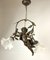Baroque Bronze Blindfolded Cupido Chandelier Pendant Lamp, 1940s, Image 16