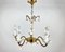 Lámpara de araña y apliques Capodimonte vintage de porcelana, Italia. Juego de 3, Imagen 2