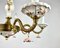Lámpara de araña y apliques Capodimonte vintage de porcelana, Italia. Juego de 3, Imagen 8