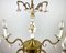 Lámpara de araña y apliques Capodimonte vintage de porcelana, Italia. Juego de 3, Imagen 3