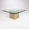 Mid-Century Handmade Glass Coffee Table with Travertine Base, 1960s, Image 8