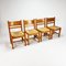 Mid-Century Scandinavian Pine and Papercord Dining Chairs, 1960s, Set of 4 12