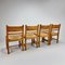 Chaises de Salle à Manger Mid-Century Scandinaves en Pin et Cordelette, 1960s, Set de 4 8