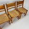 Mid-Century Scandinavian Pine and Papercord Dining Chairs, 1960s, Set of 4 5