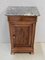 Small Walnut and Marble Bedside Table, 1900s, Image 1